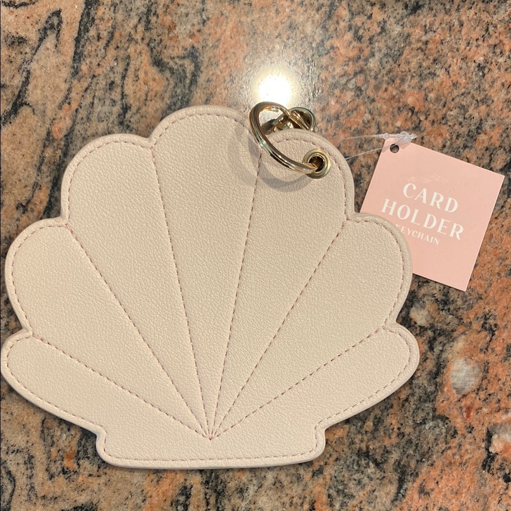 Paper Source Cream Seashell Key & Card Holder